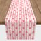 Heart Stripe Pattern 16" x 90" Cotton Twill Runner